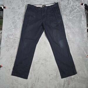 Banana Republic Pants Mens 36x30‎ Aiden Blue Flat Front Straight Stretch Chino